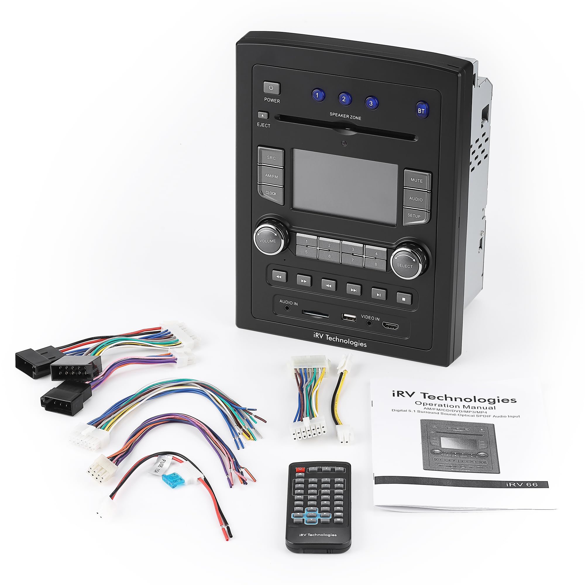 iRV Technology iRV66 AM/FM/CD/DVD/MP3/MP4/USB/SD/HDMI/Digital5.1 iRV Technology iRV66 AM/FM/CD/DVD/MP3/MP4/USB/SD/HDMI/Digital5.1